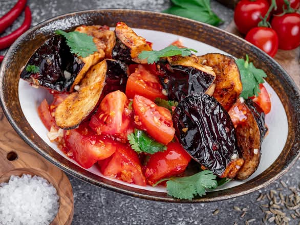 Crispy Eggplants With Sweet Tomato
