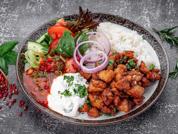 Shawarma On A Plate Chicken/Lamb