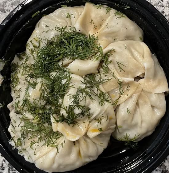 MANTI WITH MEAT (4PC)