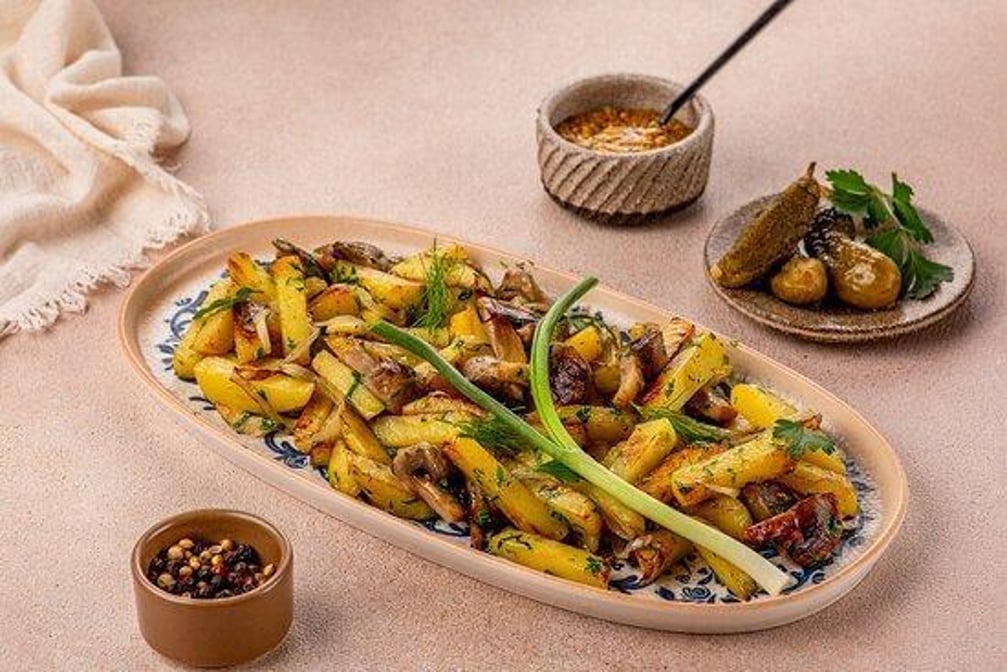 Homestyle fried potatoes/Картошка по домашнему