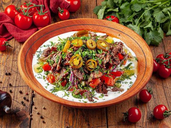 Kurutob with beef meat (Курутоб с говяжим мясом)